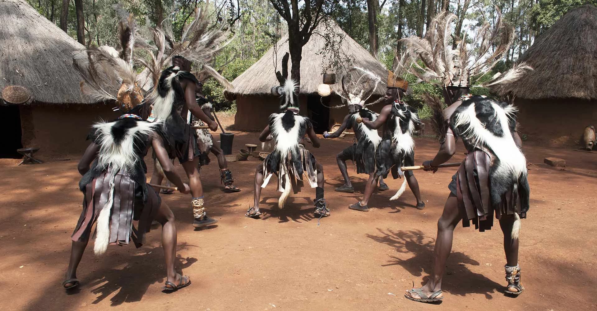 Traditional dance performance at Bomas of Kenya