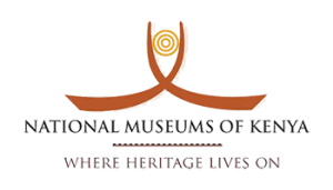 National Museums of Kenya logo: a crossed-tusk motif above the institution name