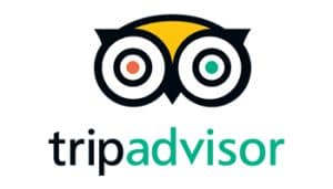Tripadvisor logo: the owl mark above the Tripadvisor name